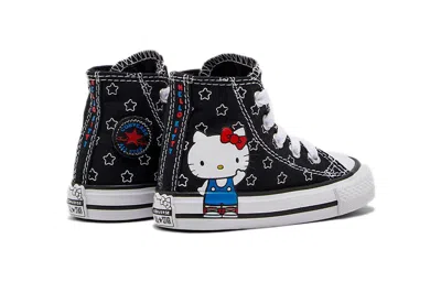 Converse (td) Hello Kitty X  Chuck Taylor All Star Hi Canvas Shoes Black/white