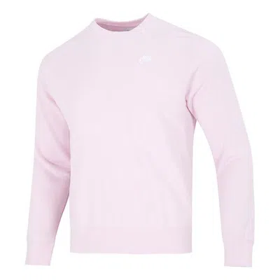 Nike Sportswear Club French Terry Crew Sweatshirt Asia Sizing 'pink Foam'