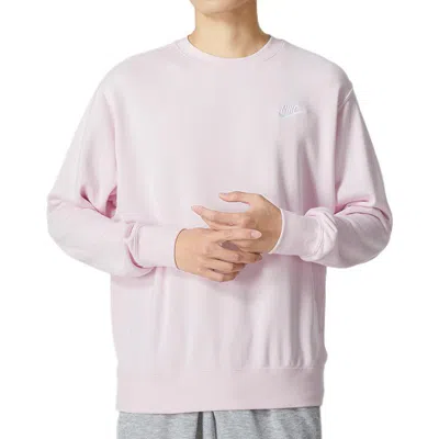 Nike Sportswear Club French Terry Crew Sweatshirt Asia Sizing 'pink Foam'