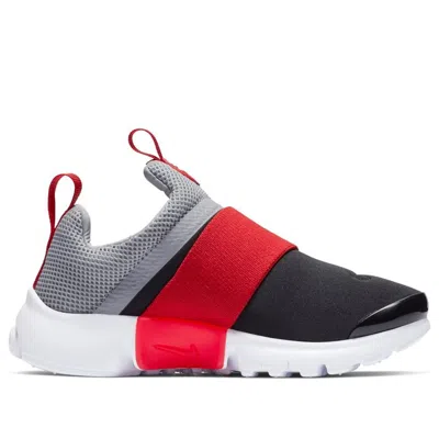 Nike (gs)  Rt Presto Extreme Athleisure Casual Sports Shoe 'black Grey Red' In Gray