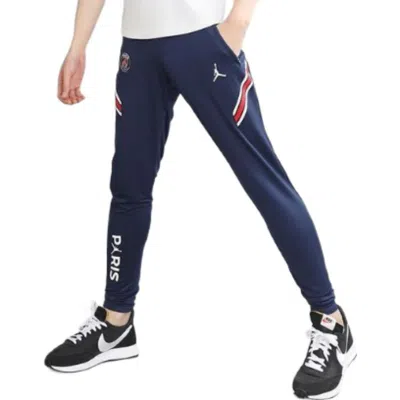 Nike Paris Saint-germain Strike Home Knit Football Pants 'grey' In Blue