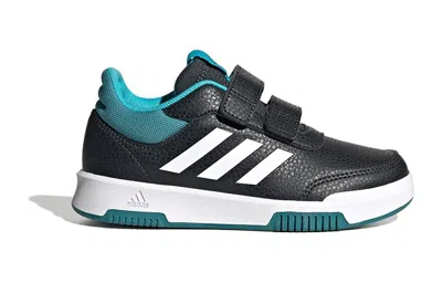 Adidas Originals (gs) Adidas Tensaur Hook And Loop Shoes 'carbon Cloud White Arctic Fusion'