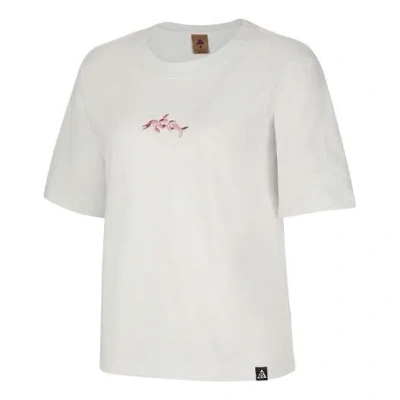 Nike (wmns)  Acg Dolphin Printing Sports Round Neck Short Sleeve White