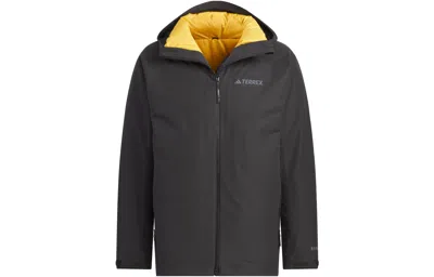 Adidas Originals Adidas Terrex 3-in-1 Rain.rdy Reversible Jacket 'black Yellow'
