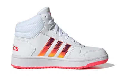 Adidas Originals (gs) Adidas Hoops 2.0 Mid J 'white Signal Pink'