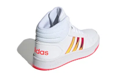 Adidas Originals (gs) Adidas Hoops 2.0 Mid J 'white Signal Pink'