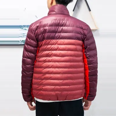 Nike Sportswear Synthetic-fill Colorblock Windproof Jacket Red Brownred