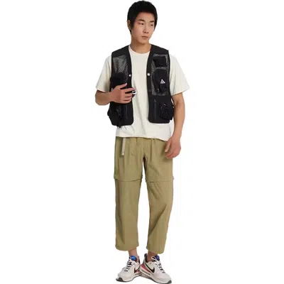 Nike Acg Buttles Mesh-panelled Multi-pocket Vest In Black