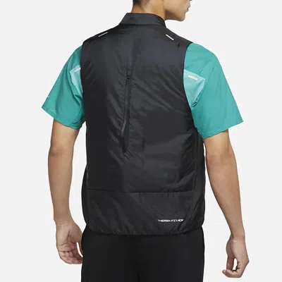 Nike Therma-fit Adv Repel Light Waterproof Running Sports Down Vest Black