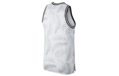 Nike Dri-fit Dna Printing Basketball Vest Gray White