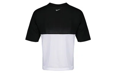Nike (wmns)  Retro Tailwind Mesh Breathable Sports Short Sleeve 'white Black'