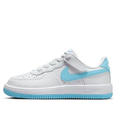 Nike (ps)  Force 1 Low Easyon 'white Aquarius Blue'