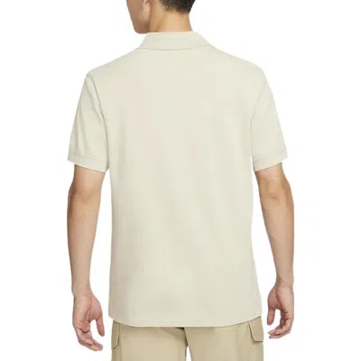 Nike Sportswear Casual Sports Lapel Short Sleeve Polo Shirt Yellow In Neutral