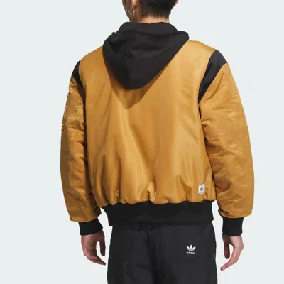 Adidas Originals X Feifei Ruan Padded Ma Jacket Asia Sizing 'brown Black' In Neutral