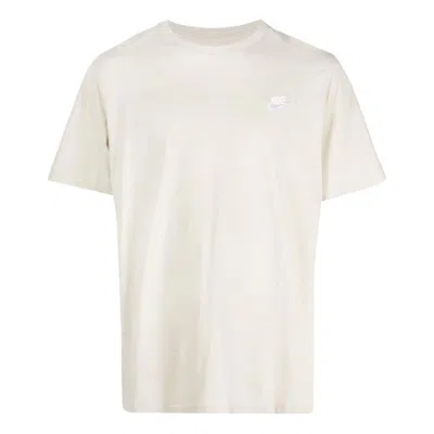 Nike Sportswear Club Tee 'beige' In White