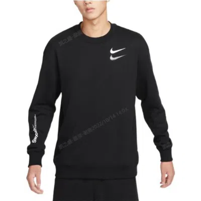 Nike Swoosh Shadow Printed Sweatshirt 'black'