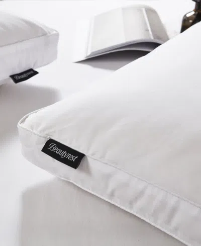 Beautyrest 2" Gusseted Down Fiber Pillow, Standard In White