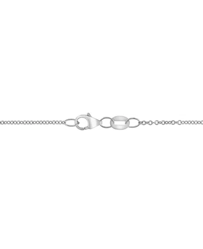 Effy Collection Effy Sapphire (1-7/8 Ct. T.w.) & Diamond (1/10 Ct. T.w.) Swirl 18" Pendant Necklace In 14k White Gol
