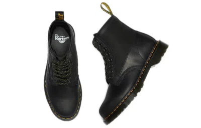 Dr. Martens' Dr. Martens 1460 Panel Leather Lace Boots Black/yellow
