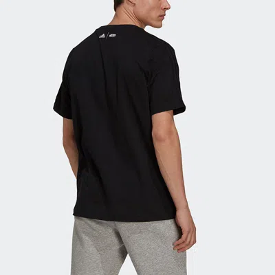 Adidas Originals Adidas X Star Wars Crossover M Str Wrs Mnd T Star War Subject Printing Round Neck Short Sleeve Black