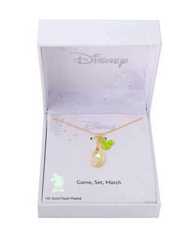 Disney Mickey Mouse Crystal Tennis Shaker Charm Necklace