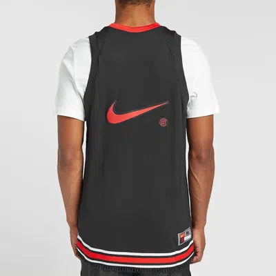 Nike X Clot Crossover Nrg Ge Jersey Basketball Vest Black Red Blackred