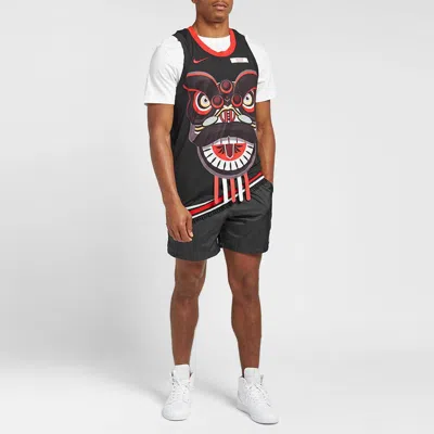 Nike X Clot Crossover Nrg Ge Jersey Basketball Vest Black Red Blackred