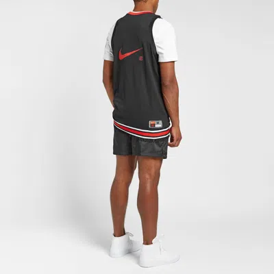 Nike X Clot Crossover Nrg Ge Jersey Basketball Vest Black Red Blackred