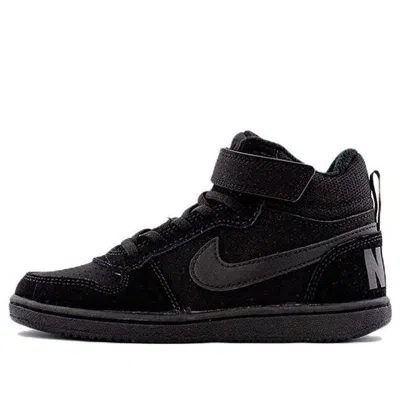 Nike (gs)  Court Borough Mid 'triple Black'