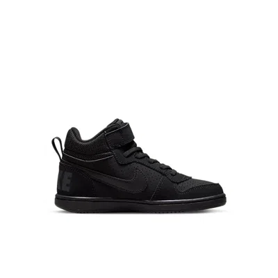 Nike (gs)  Court Borough Mid 'triple Black'