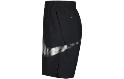 Nike Dri-fit Logo Printing Elastic Waistband Shorts Black