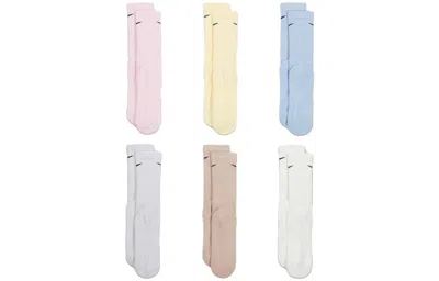 Nike Dri-fit Training Cotton Cushioned Crew Socks 6pairs 'multi'