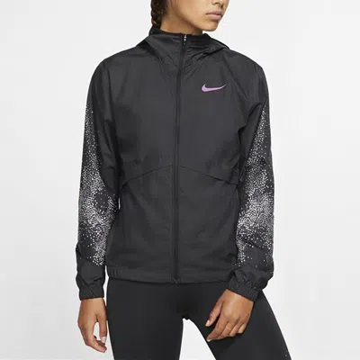 Nike (wmns)  Hooded Cardigan Training Jacket Black In Gray