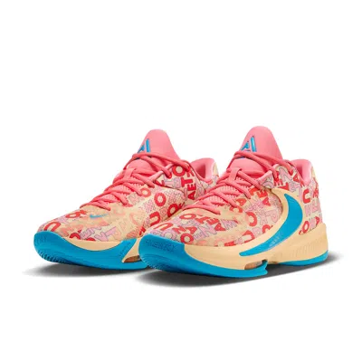 Nike Zoom Freak 4 "letter Bro" Sneakers In Multi