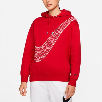 Nike (wmns)  Cny New Year's Edition Hoodie Fleece Loose Knit Sports Gym Red