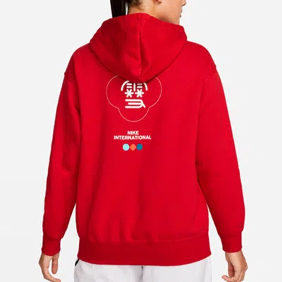 Nike (wmns)  Cny New Year's Edition Hoodie Fleece Loose Knit Sports Gym Red