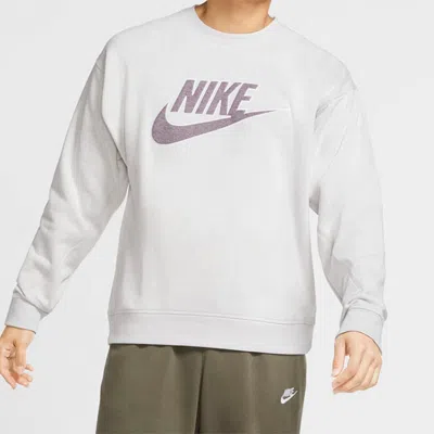 Nike Sportswear Logo Fleece Men Grey Light Grey In White