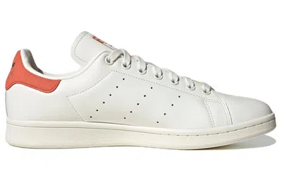 Adidas Originals White & Red Stan Smith Sneakers