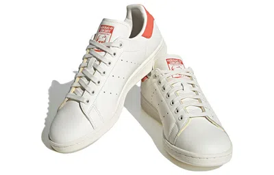 Adidas Originals White & Red Stan Smith Sneakers