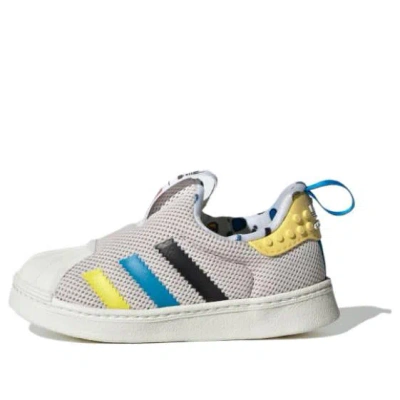 Adidas Originals (td) Adidas Superstar 360 X Lego Shoes 'grey Bright Blue Black'