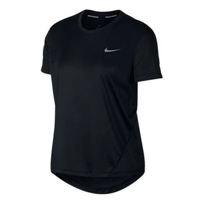Nike (wmns)  Dri-fit Sports Training Quick Dry Breathable Round Neck Short Sleeve Black T-shirt