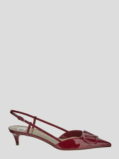 Valentino Red Vlogo Signature Slingback Heels