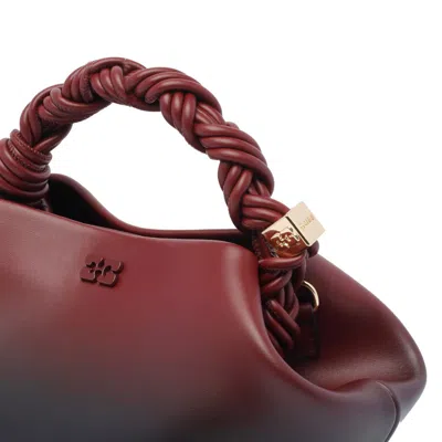 Ganni Bag "bou" Small In Burgundy