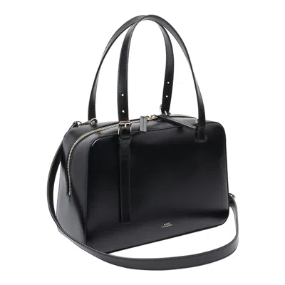Apc Black Shoulder Bag With Versatile Carrying Options