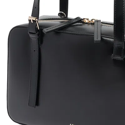 Apc Black Shoulder Bag With Versatile Carrying Options