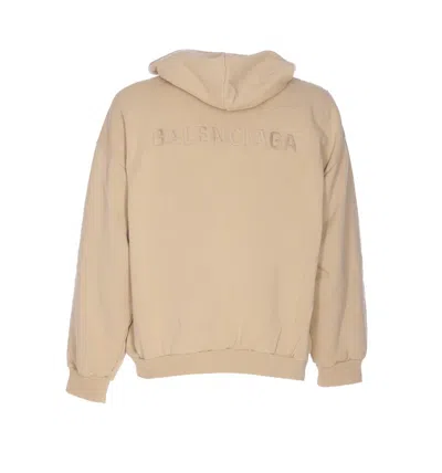 Balenciaga Oversized Hoodie In Neutral