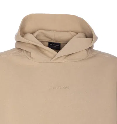Balenciaga Oversized Hoodie In Neutral