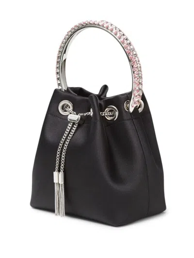 Jimmy Choo Bucket Bag With Chain Handle And Tassel Detail