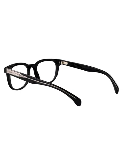 Moncler Nero Lucido Acetate Glasses In Black