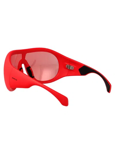 Moncler Matte Red Injectate Sunglasses